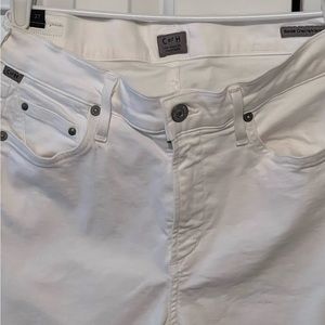 Citizens of Humanity White, Rocket Crop High Rise, Cropped Skinny Jeans. Size 27